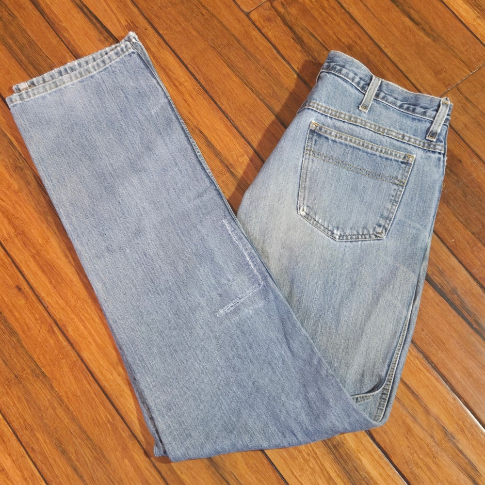 Cinch Mens Blue Jeans Straight Leg‎ Medium Wash Denim 34x38 Cowboy *flaw